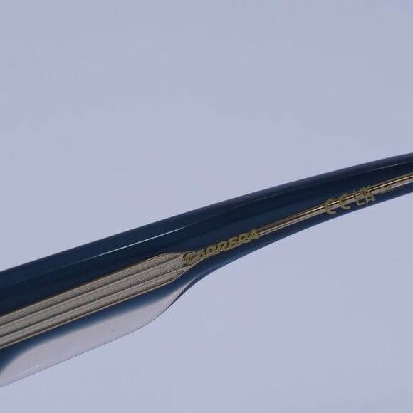 Carrera FLAGLAB 14 0YRQ 9O Sunglasses Blue Beige Shield Frame, Grey Lenses - Picture 8 of 11